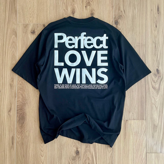 PERFECTLOVEWINS - BOXY TEE (BLACK)